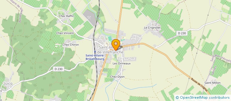 localisation de l'entreprise PERSUIT LE BOURG SUD EST  SAINT-HILAIRE-DE-VILLEFRANCHE