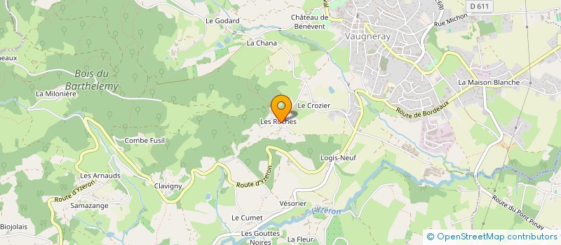 localisation de l'entreprise PERSYPHONY à VAUGNERAY