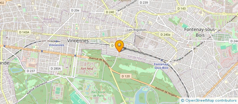 localisation de l'entreprise PERTAMA à FONTENAY-SOUS-BOIS