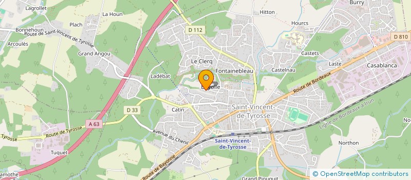 localisation de l'entreprise PERTEX  SAINT-VINCENT-DE-TYROSSE
