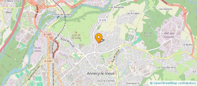 localisation de l'entreprise PERTHUIS à ANNECY