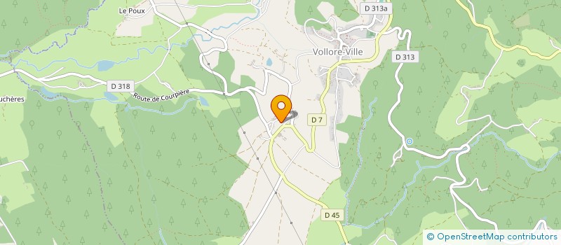 localisation de l'entreprise PERTHUIS BOIS  VOLLORE-VILLE