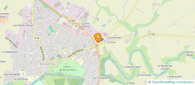 localisation de l'entreprise PERTICA  BEAUPREAU-EN-MAUGES