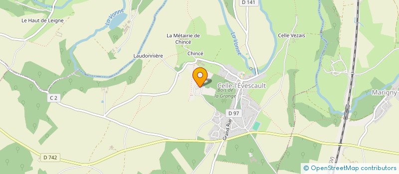 localisation de l'entreprise PERTINAX à CELLE-LEVESCAULT