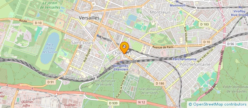 localisation de l'entreprise PERTINENCE TECHNOLOGIE SA à VERSAILLES