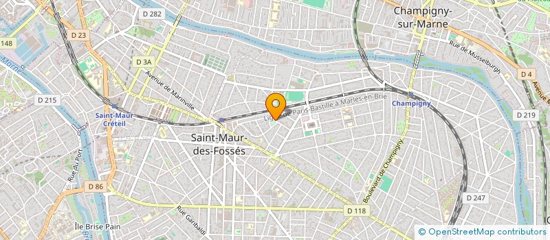 localisation de l'entreprise PERTINEO à SAINT-MAUR-DES-FOSSES