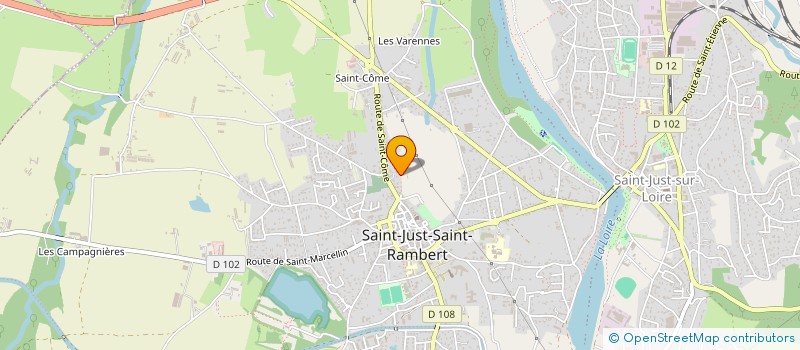 localisation de l'entreprise PERTINOVACOM à SAINT-JUST-SAINT-RAMBERT