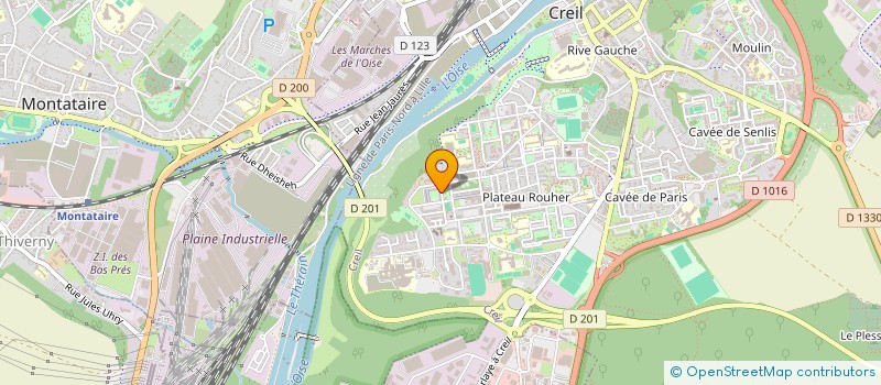 localisation de l'entreprise PERTRANS  CREIL