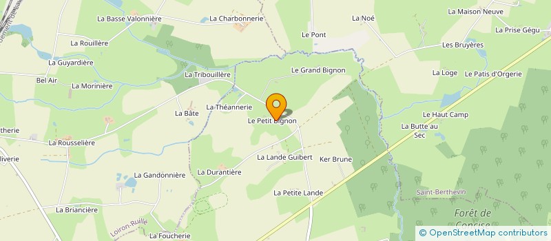 localisation de l'entreprise PERTUE LOCATION  AHUILLE