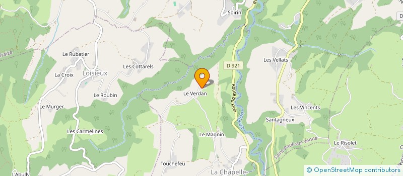 localisation de l'entreprise PERTUISET JULIEN  LA CHAPELLE-SAINT-MARTIN