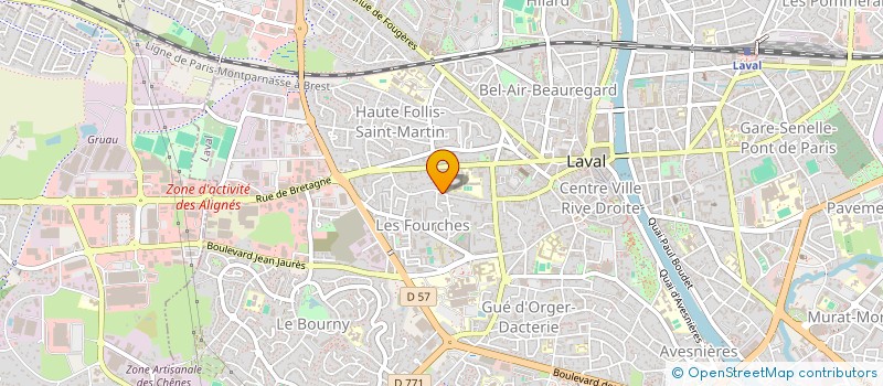 localisation de l'entreprise PERTUISOT CECILE ET PERRAS LUCIEN à LAVAL