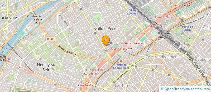 localisation de l'entreprise PERTUS & ASSOCIES à LEVALLOIS-PERRET