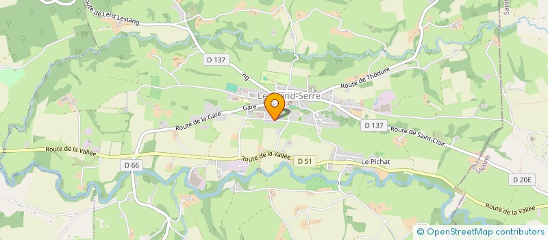 localisation de l'entreprise PERUCCA  LE GRAND-SERRE