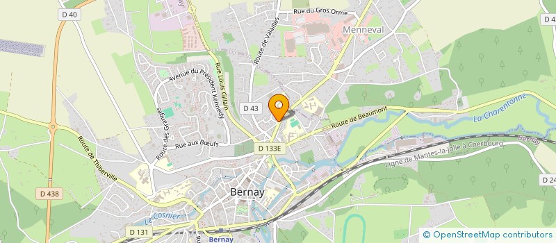 localisation de l'entreprise PERUSE  BERNAY