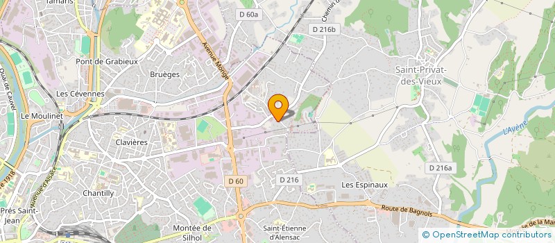 localisation de l'entreprise PERUSSE  ALES