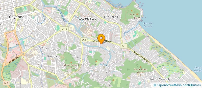 localisation de l'entreprise PERUVIAN BAT IMPORT-EXPORT  CAYENNE