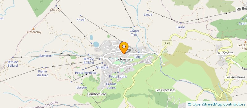 localisation de l'entreprise PERUZZETTO-HUSSON  FONTCOUVERTE-LA-TOUSSUIRE