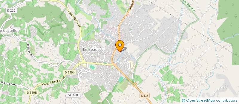 localisation de l'entreprise PERUZZO DISTRIBUTION à LE BEAUSSET