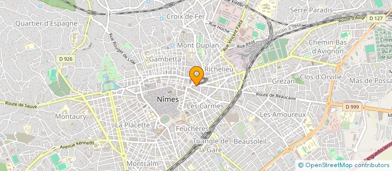 localisation de l'entreprise PERVENCHE FLEURS à NIMES