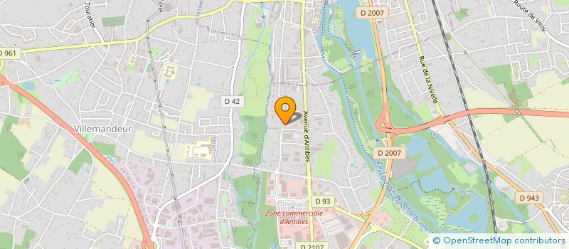 localisation de l'entreprise PERY ET DRANSARD à AMILLY