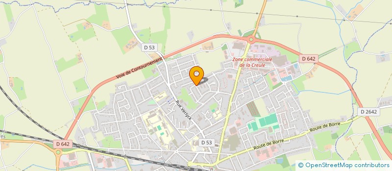 localisation de l'entreprise PERZAL'IMMO  HAZEBROUCK