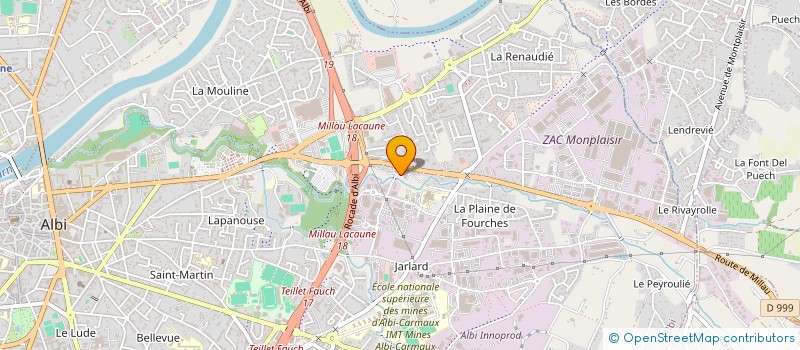 localisation de l'entreprise PESAGE à ALBI