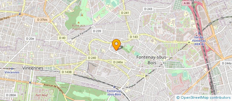 localisation de l'entreprise PESAGE 94 à FONTENAY-SOUS-BOIS