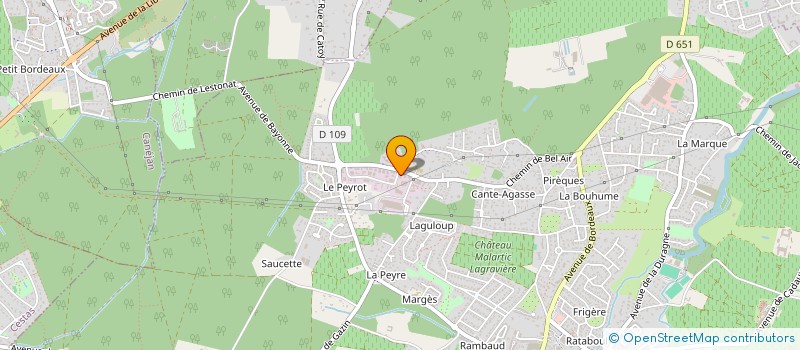 localisation de l'entreprise PESAGE INDUSTRIEL DU SUD OUEST à LEOGNAN