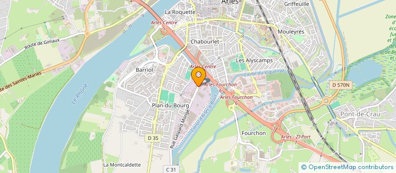 localisation de l'entreprise PESAGE VIAL MEDITERRANEE à ARLES