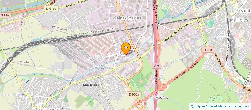 localisation de l'entreprise PESAGES ET VOLUMETRIE  PERPIGNAN