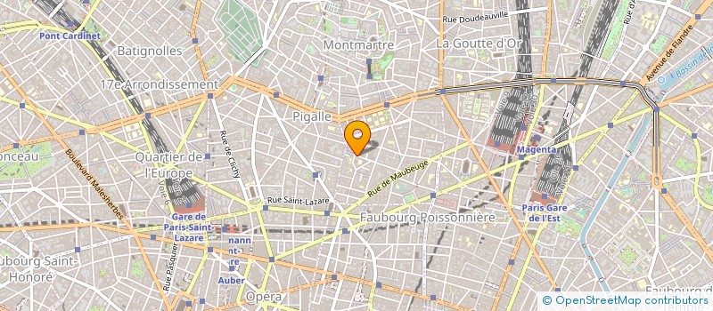 localisation de l'entreprise PESAH SAS D'ARCHITECTURE  PARIS 9