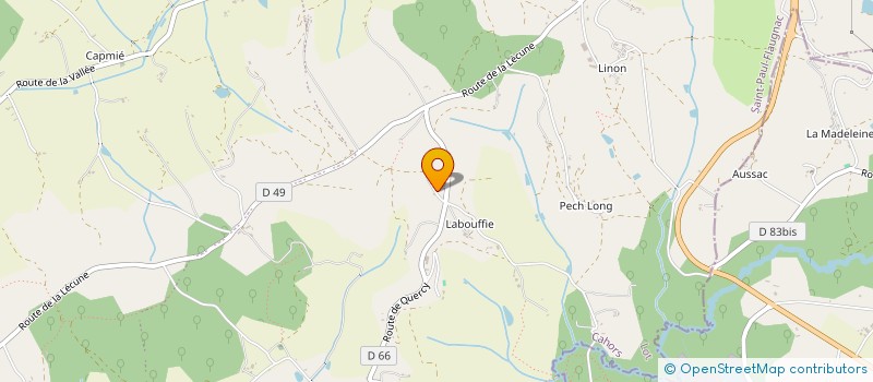 localisation de l'entreprise PESAY  SAINT-PAUL-FLAUGNAC