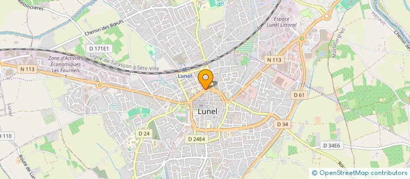 localisation de l'entreprise PESCALUN - COM. à LUNEL
