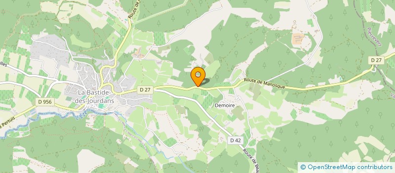 localisation de l'entreprise PESCANAUTIC TECHNOLOGY  LA BASTIDE-DES-JOURDANS