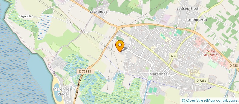 localisation de l'entreprise PESCARO à MARENNES-HIERS-BROUAGE