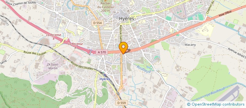 localisation de l'entreprise PESCE  HYERES