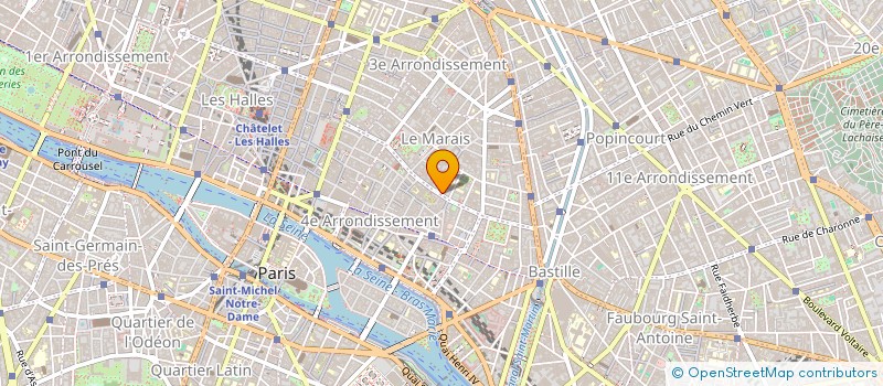 localisation de l'entreprise PESCHARD                      MICHE  PARIS