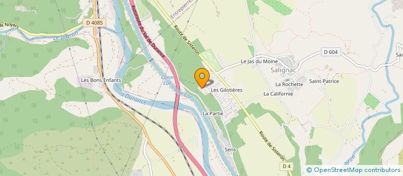 localisation de l'entreprise PESENTI INVEST  SALIGNAC