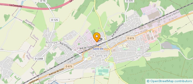 localisation de l'entreprise PESEUX SARL à SAINT-VIT