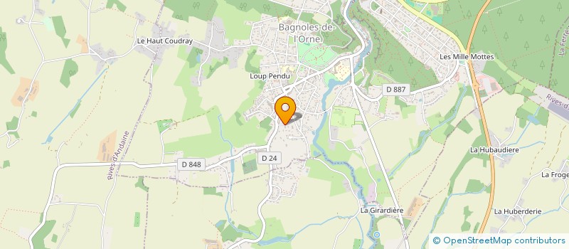 localisation de l'entreprise PESGREG à BAGNOLES DE L'ORNE NORMANDIE