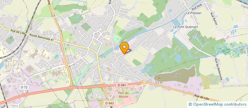 localisation de l'entreprise PESKENS  BEUVRY