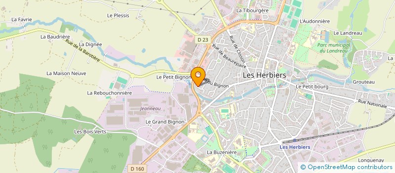 localisation de l'entreprise PESLERBE-COUTANT à LES HERBIERS