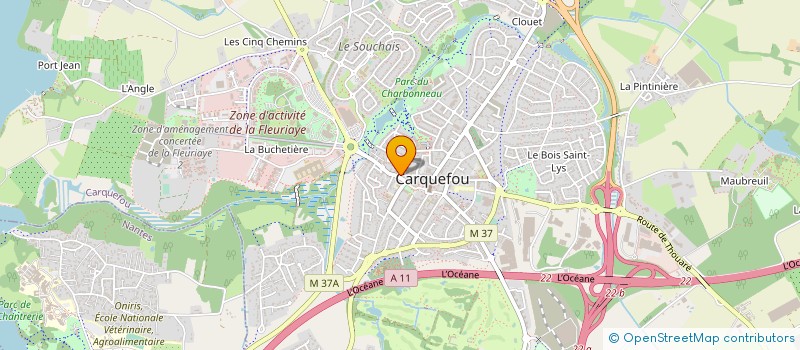localisation de l'entreprise PESLIER GESTION à CARQUEFOU
