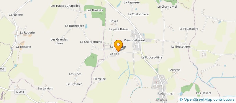 localisation de l'entreprise PESLIER NETTOYAGE VOIRIE à BELGEARD