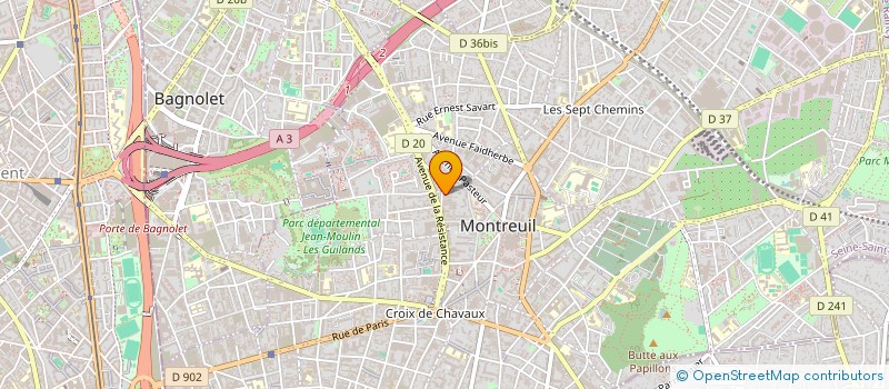 localisation de l'entreprise PESOUIPESNON à MONTREUIL