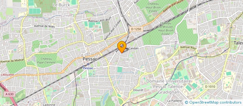 localisation de l'entreprise PESS'ARTS  PESSAC