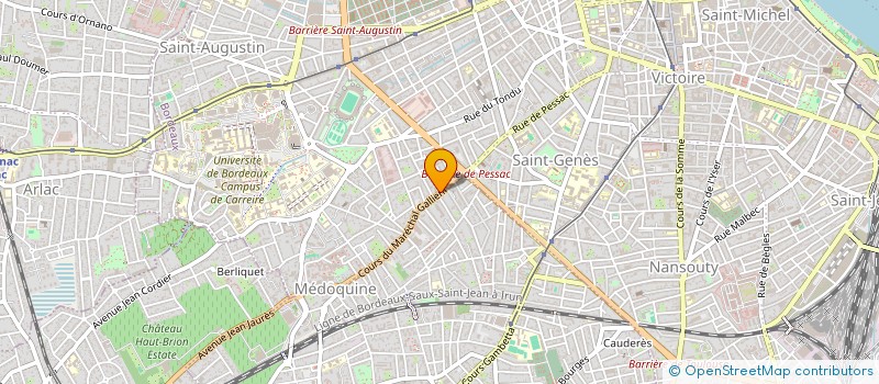 localisation de l'entreprise PESSAC AVENUE DU DOCTEUR SCHWEITZER  BORDEAUX