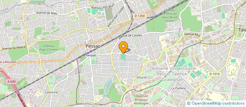 localisation de l'entreprise PESSAC RUGBY  PESSAC
