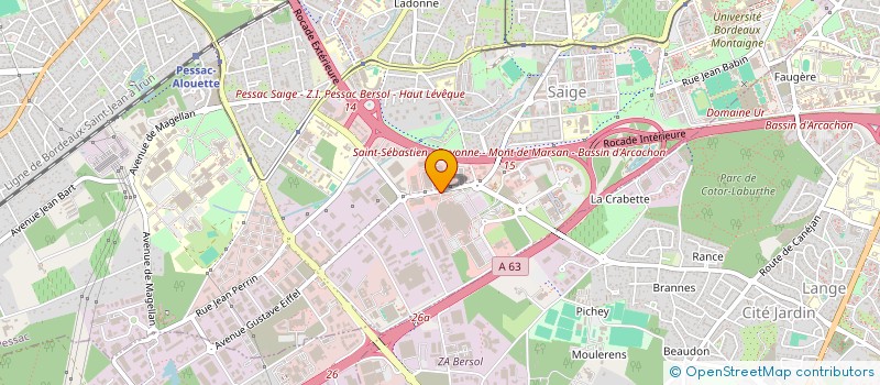 localisation de l'entreprise PESSACECO à PESSAC