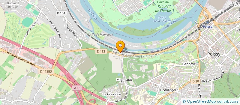 localisation de l'entreprise PESSOA  VILLENNES-SUR-SEINE